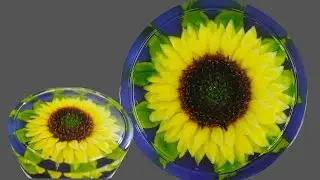 I Made Sunflower Jelly Cake Using Only a Needle