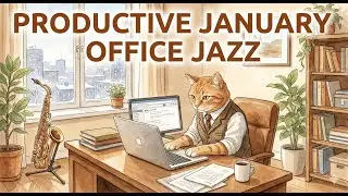 Productive January Smooth Jazz 💼🎷 | Office Jazz for Focus, Emails & Deep Work