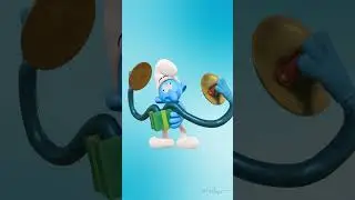 Smurf Gets a Dizzy Surprise! #Smurfs #youtubeshorts