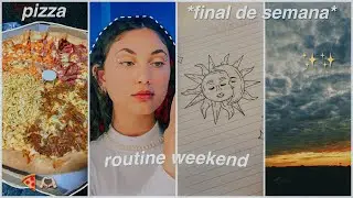 routine weekend🤍 ~ pizza, desenhos, e muito mais ~