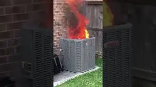 Lennox Air Conditioner Bursts Into Flames 🔥🔥🔥