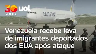 Venezuela: Chega 1º voo com imigrantes deportados dos EUA após a queda de Maduro