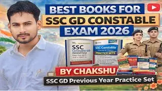 BEST BOOKS FOR SSC GD CONSTABLE EXAM 2026 BY CHAKSHU || SSC GD Previous Year Practice Set #sscgd2026