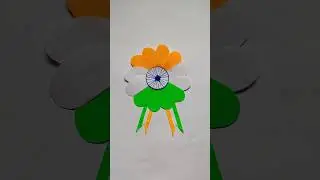 Independence day batch making with paper #craft #paper #india #yt