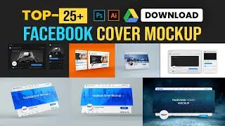 25+ Facebook cover mockup free download. facebook cover design in photoshop Illustator Tutorial