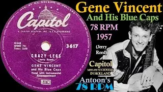 Gene Vincent | Crazy Legs | Capitol 78 rpm | 1957 Holland