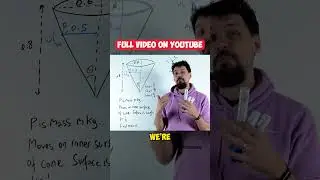 CRAZYYY Circular Motion In Cone Question | Full Video On Youtube