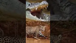 Saltwater Crocodile VS All Big Cats #shorts #animals #wildlife