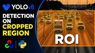 Object Detection on Cropped Region using YOLOv8 | OpenCV + Python Tutorial