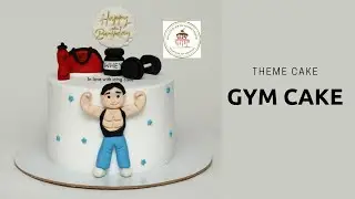 GYM CAKE| Gym Lovers Cake Design| Gym Theme Birthday Cake Decorating Idea| Boys Birthday Cake Design