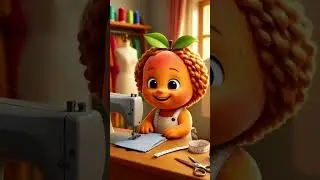 🧵✂️ Apricot's Sewing magic 🪄 | Stitching Cuteness Overload! 😍 #ApricotAdventures #SewingFun #Cute