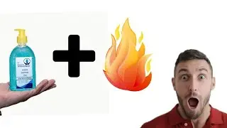 #shorts Amazing Experiment on how a Hand Sanitizer catch a fire| Sanitizer plus Heat is equal to 🔥🔥🔥