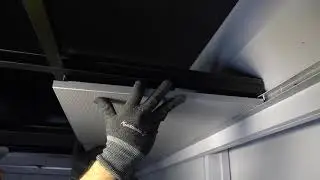 Aluminum Perforated Grid Ceiling Installation