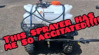 County line 25 gallon atv boom sprayer does aggitate