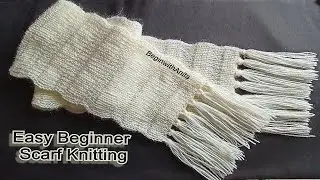 Tutorial 151- Scarf Knitting / आसान मफलर बुनाई