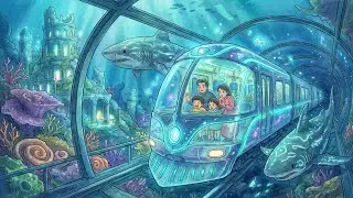 The Most Beautiful Futuristic Train Journey 🚂✨ | A Magical Ghibli Style Adventure