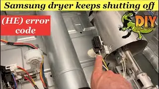 Samsung dryer starts then stops (HE code) - replace Radiant Sensor