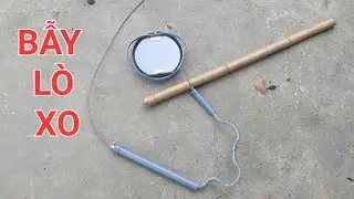 Hướng dẫn cách bẫy lợn rừng bằng bẫy lò xo nhật bản bàn đạp gập dây đơn ống nhựa 2025