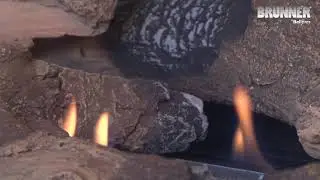 Gaskamine aus dem Haus Brunner: Centerfire