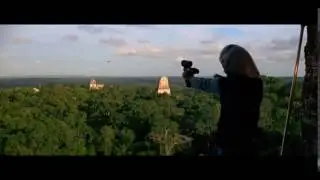Millennium falcon over rebel base [Tikal]
