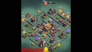 Bh6 Max base 😱 complete in clash of clan/max builder hall 6 base copy link /#coc #bh6 #shorts