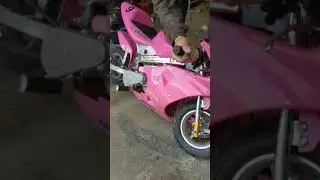Electric Chainsaw VS Pocket Bike? 🪚 #shorts #streetbike #pocketbike
