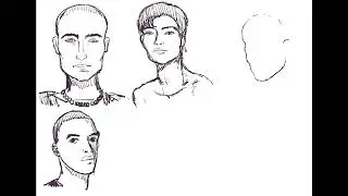 Drawing practice face man #artpractice