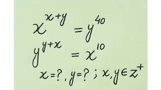 A Math olympiad problem that looks complicated, but it's easy to solve l x=? y=?