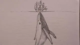 How to Draw a Blue Whale | Blue Whale Drawing | Fish Drawing | Drawing Tutorial