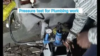Plumbing work #pressure test