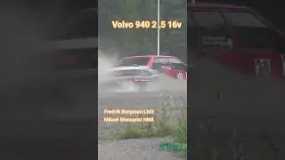 Volvo 940 2,5 16v, Tabergsbanan J&ouml;nk&ouml;ping #volvo #wrc #fredrikbergman #rally #drift #crash #16v