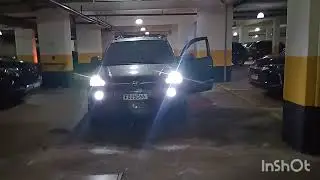 colocando faróis  de LED super branco  no coreano Tucson