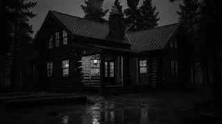 Forest Rainstorm Ambience with Rolling Thunder at a Hidden Cabin