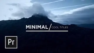 Создание минимальных титров или нижних титров в Premiere Pro | Учебное пособие