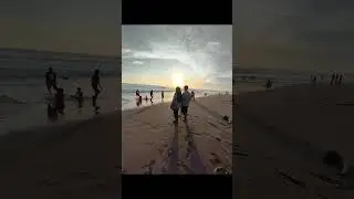 senja di pantai jetis Kutoarjo