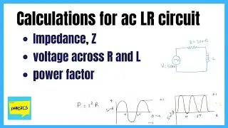 Sample numerical problem on LR ac circuit