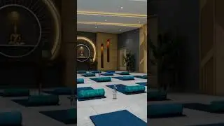 Commercial yoga stadium interior design... #shorts #yoga #interiordesign