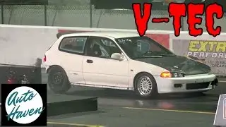 ALL MOTOR Honda Civic EG Hatch Drag Race Battle | 1/4 Mile