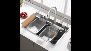 Homary Workstation Waterfall Kitchen Sink with Garbage Disposal Installation Experience