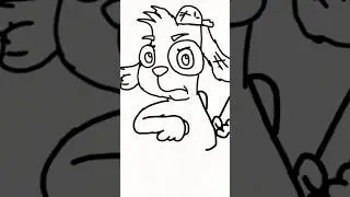 Doki the dog, SpeedPaint flipa clip. Andrew 2. #speedpaint #animation