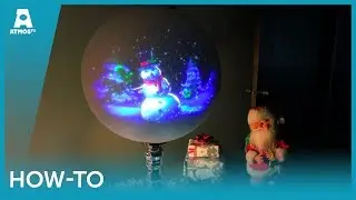 AtmosFX Enchanted Snowman Snow Globe Mode Demo... Feat. Gourdy!