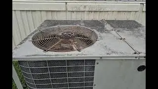 THE MILLER PACKAGE AC UNIT AFTER CONDENSER FAN MOTOR REPLACEMENT MOVIE 70