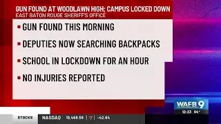 Woodlawn High placed on lockdown after gun found on campus