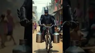 Batman Deliver Milk On Cycle #messytv #batman #milk
