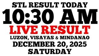 STL Result Today 10:30 AM Draw December 20, 2025 Saturday STL Luzon, Visayas, Mindanao LIVE Result