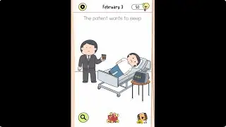 Brain Test All Star Daily Puzzle February 3 - The patient wants to sleep