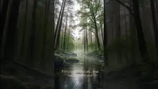 Raindrops falling through the forest&hellip; calming the mind, 🌲💧 #relaxwithrain #rainsounds #birdsounds