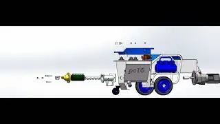 derutu Mortar spraying machine  PC16