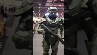 Master Chief Cosplay at London Comic Con from Iconic Heroes Costumes.