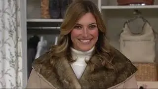 G.I.L.I Faux Shearling Collar Coat on QVC